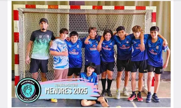 equipo menor handball